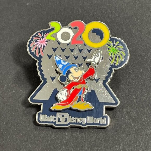Disney Sorcerer Trading Pin Mickey Mouse Epcot 2020 Badge Lapel Pin Brooch Gift - Picture 8 of 12